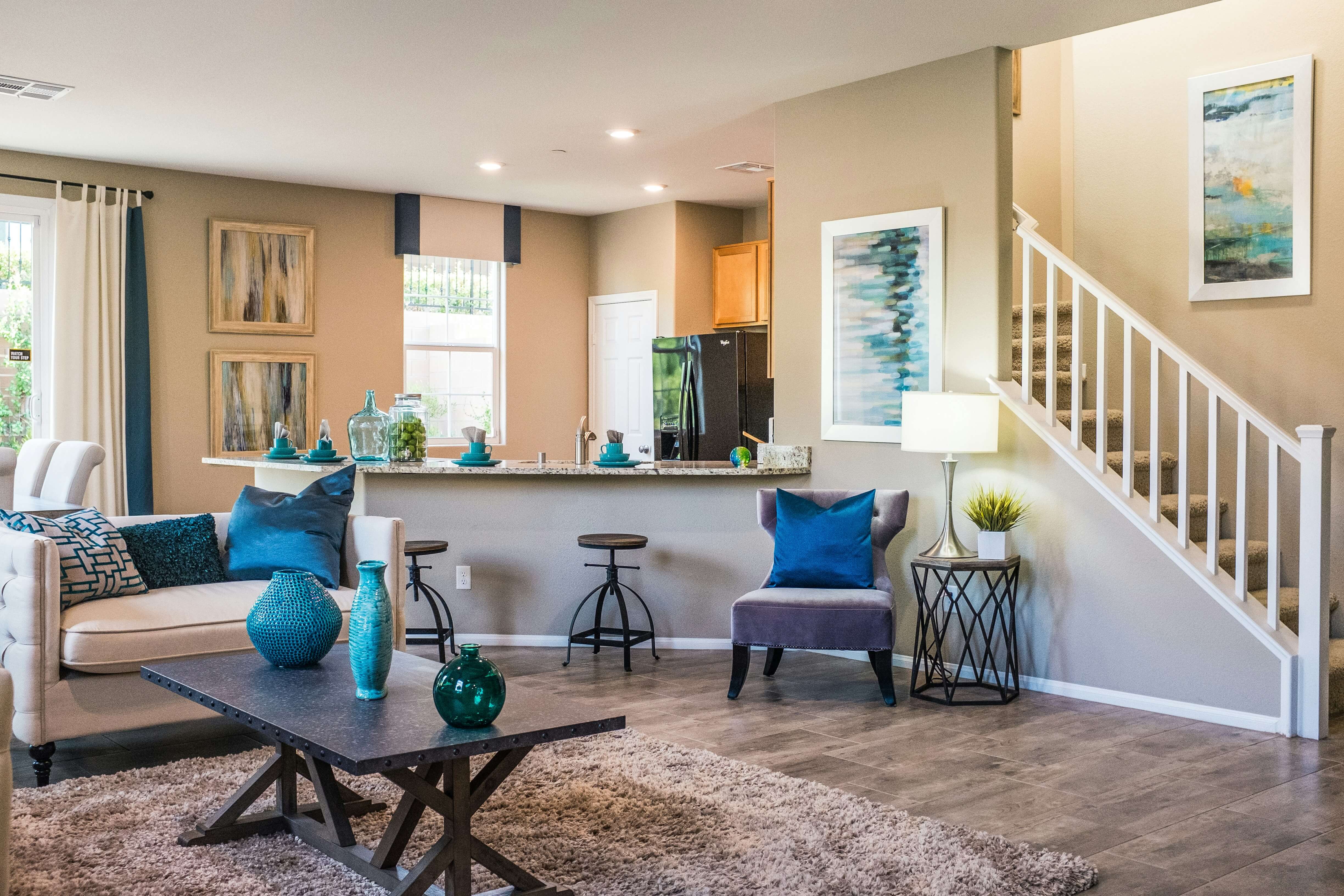 Bright and tidy home interior with practical upgrades and fresh decor