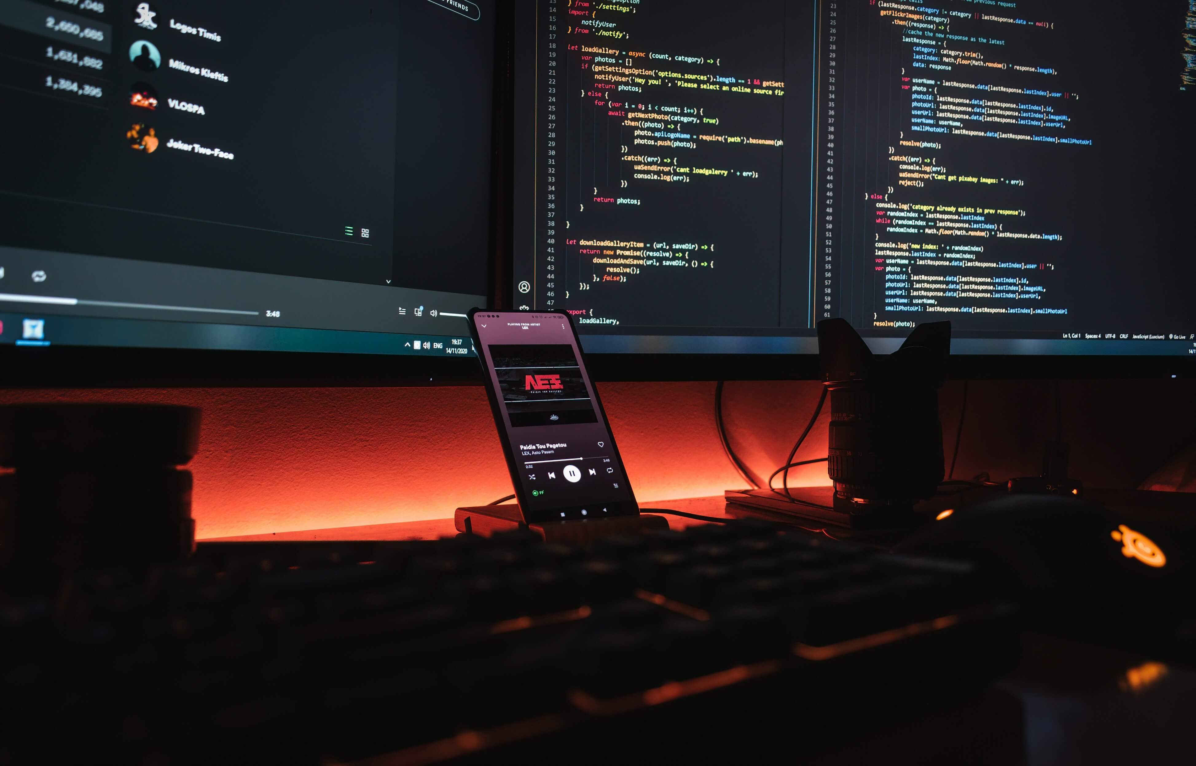Laptop with software pricing plans and productivity tools open on screen